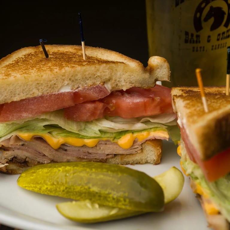 Delicious Club Sandwiches at Our Bar & Grill